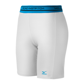 Mizuno Women's Low Rise Compression Sliding Shorts White