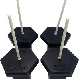 Markwort Black Base Plug w/White Indicator - 4 Pack