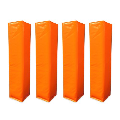 Markwort Football Pylons for Goal Line & End Zone - Orange - 4 Pcs
