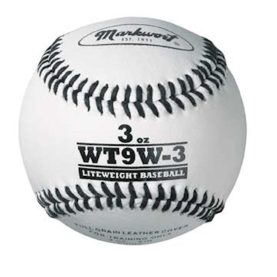 Weighted White Leather Baseball