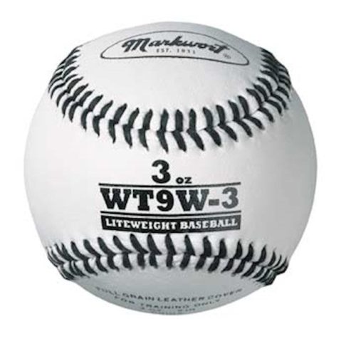 Weighted White Leather Baseball
