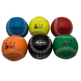 Weighted Baseball Set - Leather Cover 7-8-9-10-11-12oz