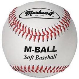 Markwort Soft Lightweight Baseball - 9 - 2.5oz - White - Dozen