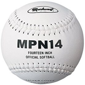 Markwort Softball 14 Poly Core White/White Stitch
