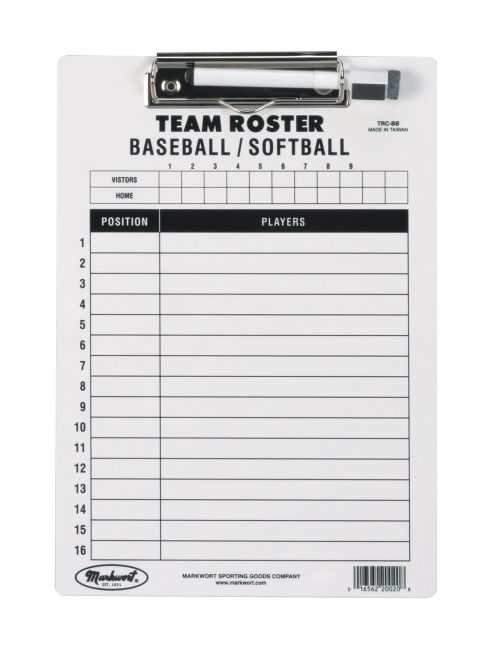 Markwort Baseball Softball Roster Clipboard
