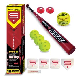 Sweetspot Baseball Family Softball 12 Piece Kit