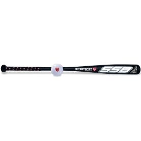 SweetSpot Baseball Junior Bat 28 Spaseball Practice Combo