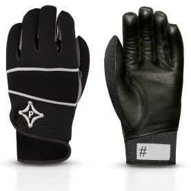 PalmGard® Coach's Winter Gloves - Adult - Black w/Grey