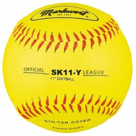 Markwort Synthetic Softball 11 Yellow - Dozen