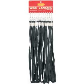Wide Lanyards 5/8 Black